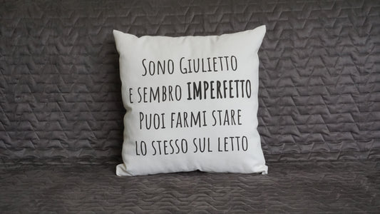 Cuscino Imperfetto bianco 40 x 40 cm