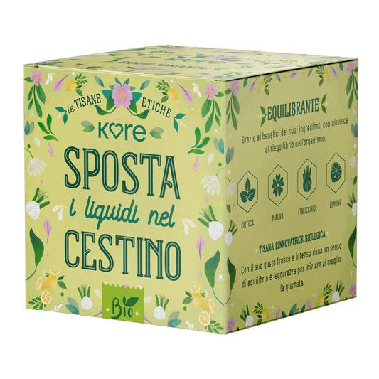 TISANA BIOLOGICA RINNOVATRICE DETOX - Ortica, Malva Finocchio e Limone - 30 gr - 15 filtri