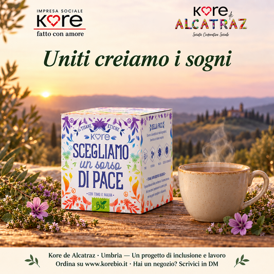 TISANA BIOLOGICA DELLA PACE - Verbena, Timo, Malva - 30 gr - 15 filtri