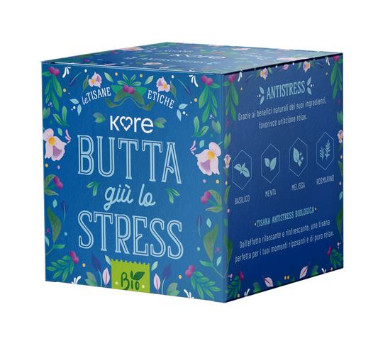 TISANA BIOLOGICA ANTI STRESS - basilico, rosmarino menta e melissa - 30 gr - 15 bustine