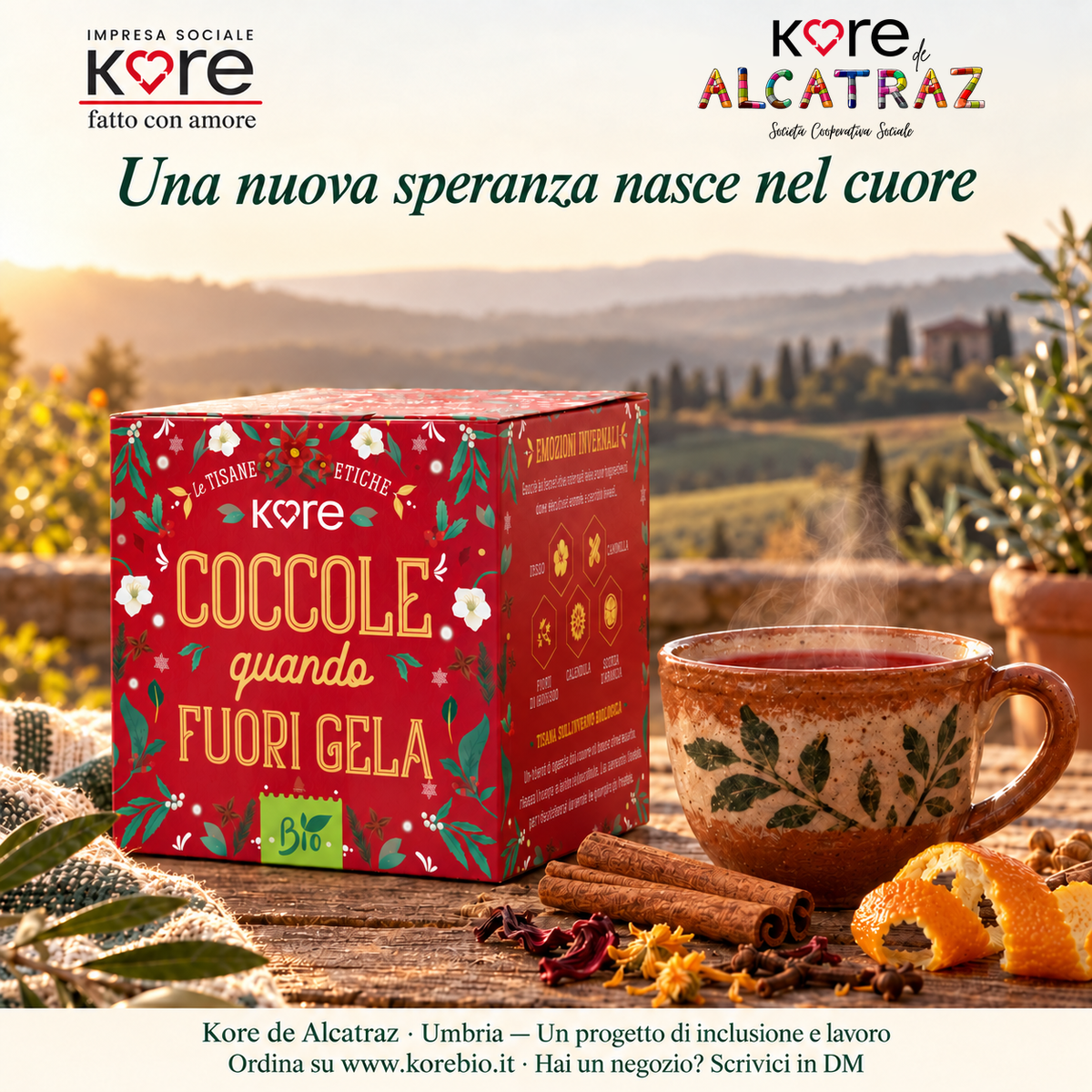 TISANA BIOLOGICA INVERNO - Ibisco, Cannella, Chiodi di Garofano, Cannella