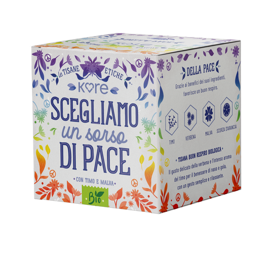 TISANA BIOLOGICA DELLA PACE - Verbena, Timo, Malva - 30 gr - 15 filtri