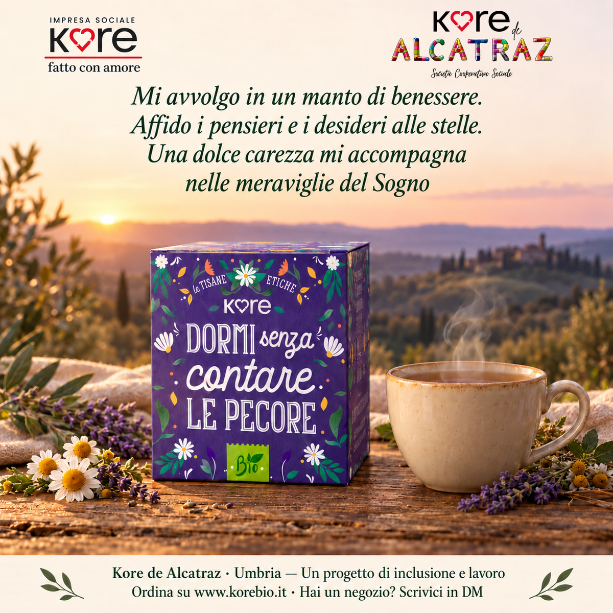 TISANA BIOLOGICA RILASSANTE - Camomilla, Lavanda e Melissa - 30 gr - 15 filtri